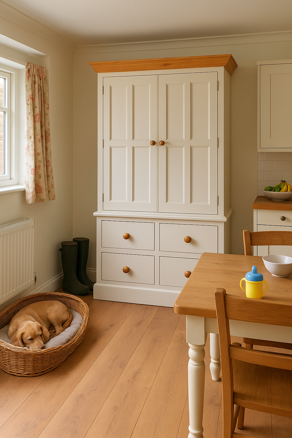 Westminster Kitchen larder pantry provisions Cupboard 2 Upper Door and 4 Lower Drawers